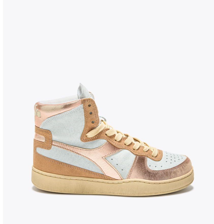 Sneaker Diadora MI BASKET METAL PIGSKIN USED WN Frappe Beige