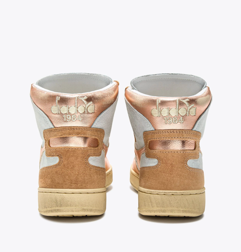 Sneaker Diadora MI BASKET METAL PIGSKIN USED WN Frappe Beige