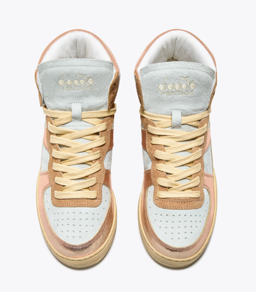 Sneaker Diadora MI BASKET METAL PIGSKIN USED WN Frappe Beige