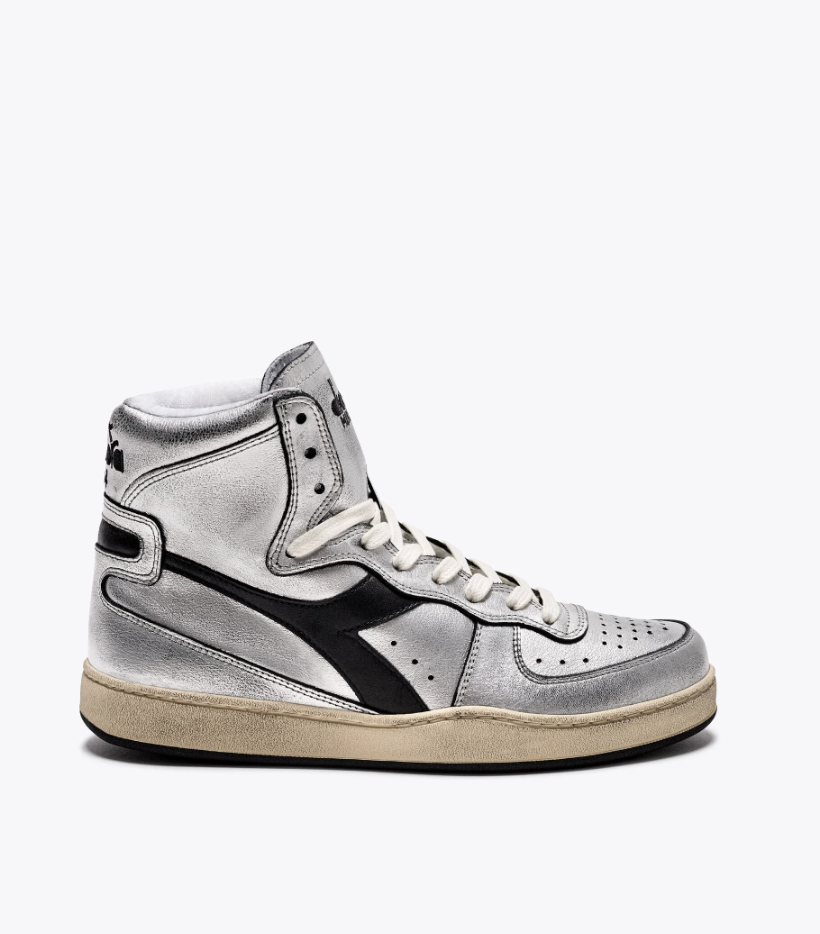 Sneaker Diadora MI BASKET SILVER USED W