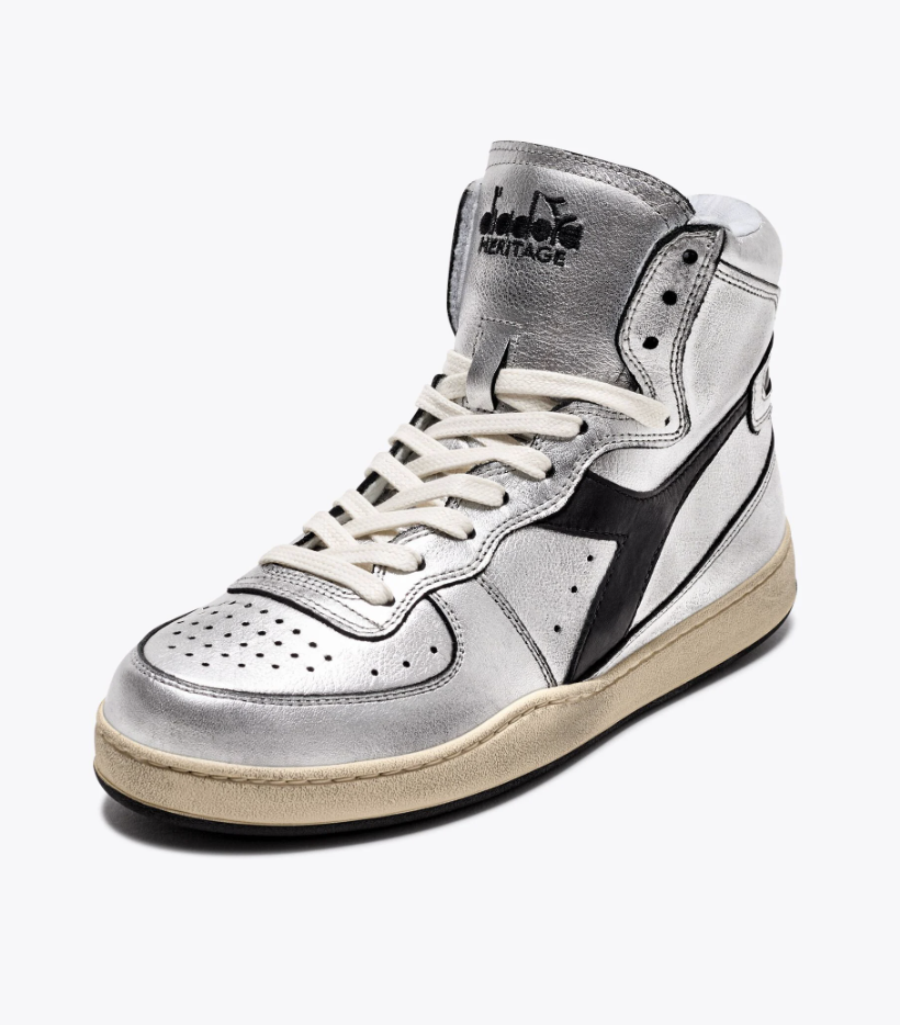 Sneaker Diadora MI BASKET SILVER USED W