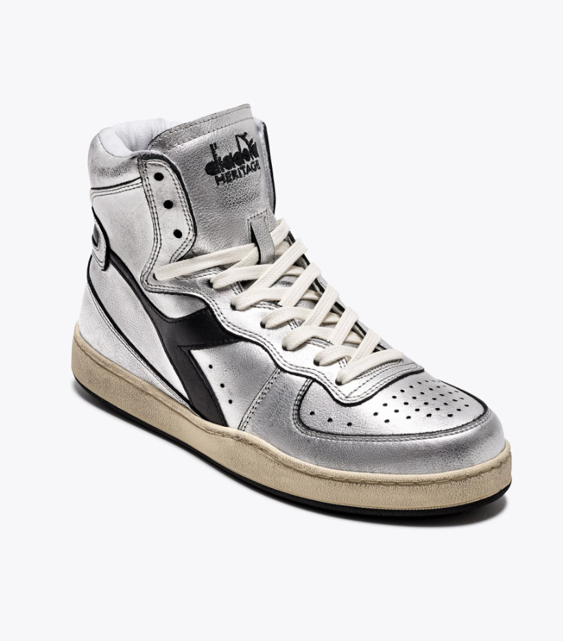 Sneaker Diadora MI BASKET SILVER USED W