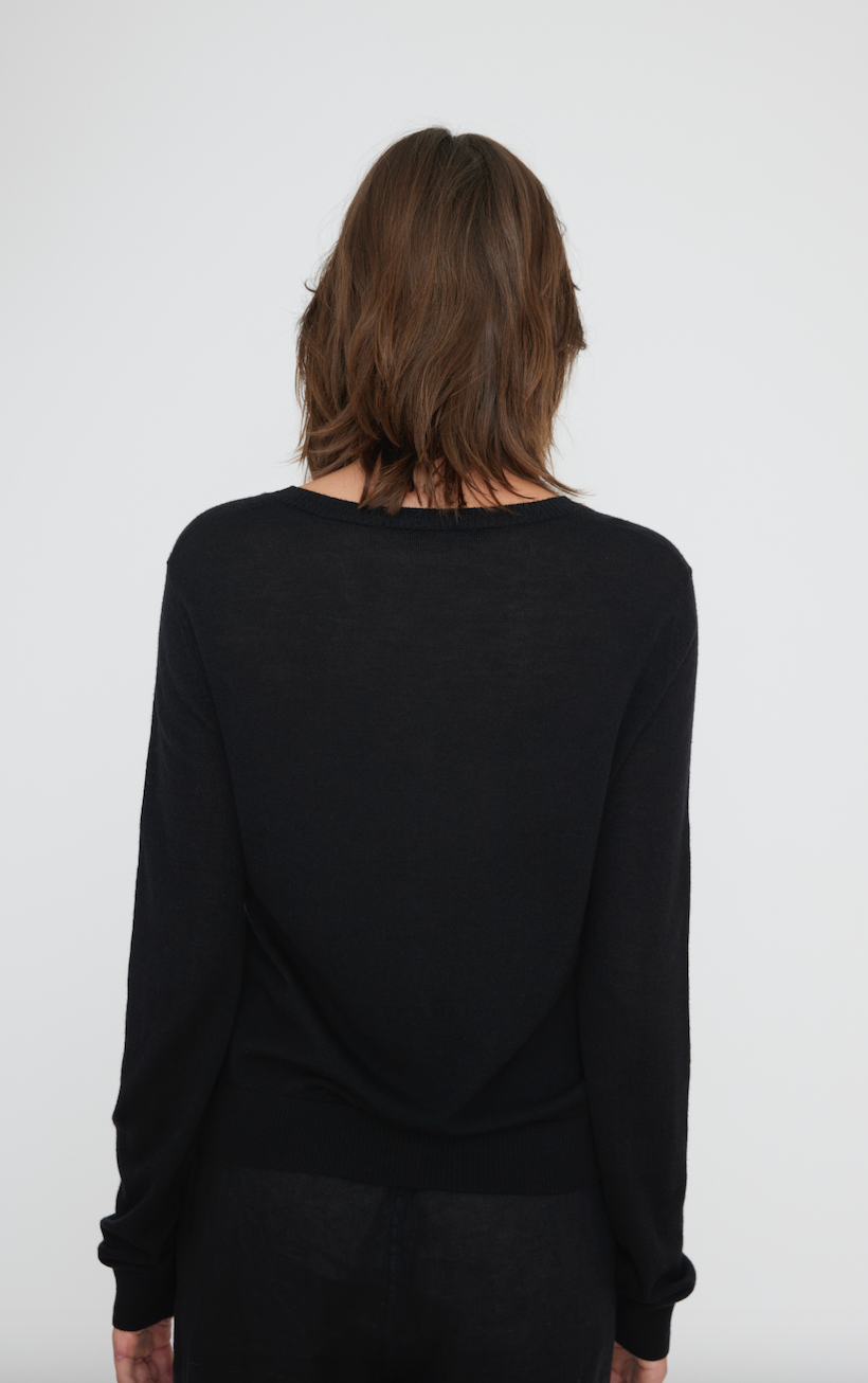 Fine knit sweater Maquinza Black