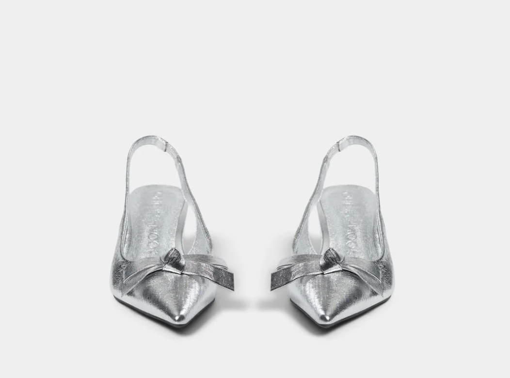 Slingback Pumps Silver