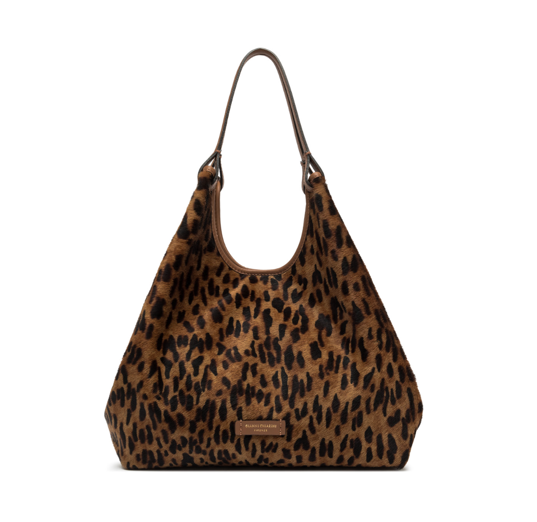 Handbag Gianni Chiarini DuaGC Maxi Lamb Castoro