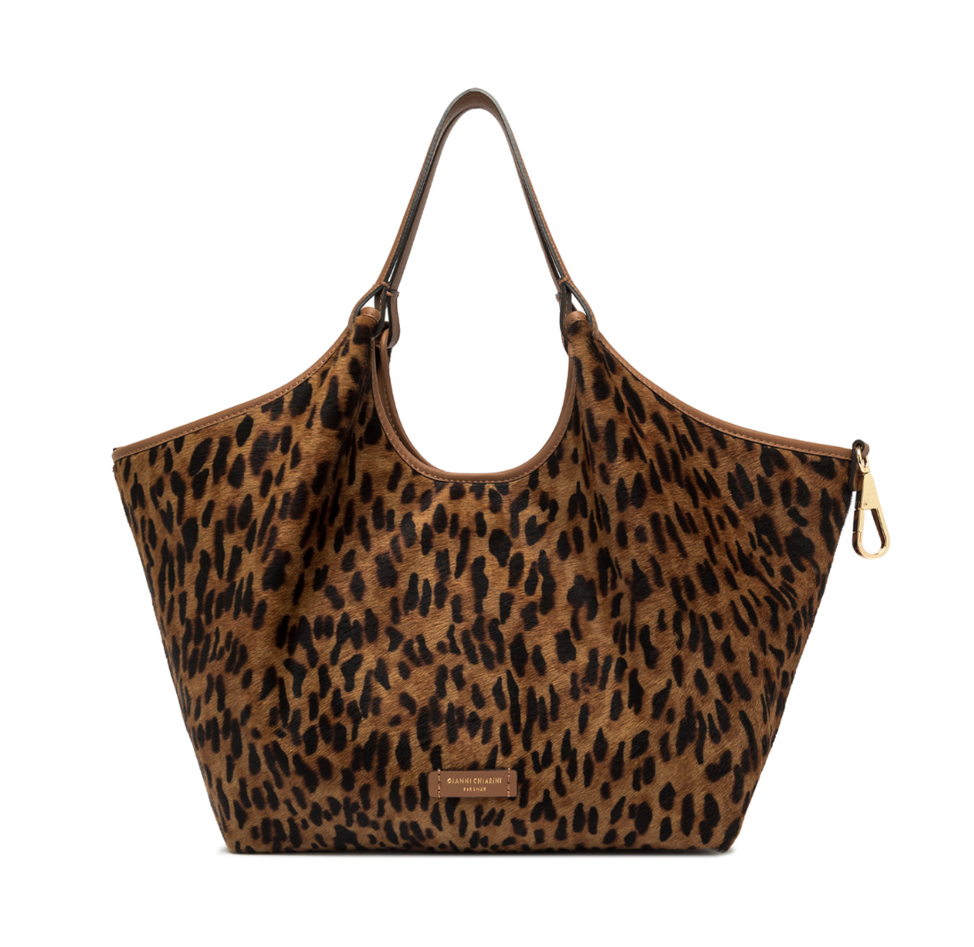 Handbag Gianni Chiarini DuaGC Maxi Lamb Castoro