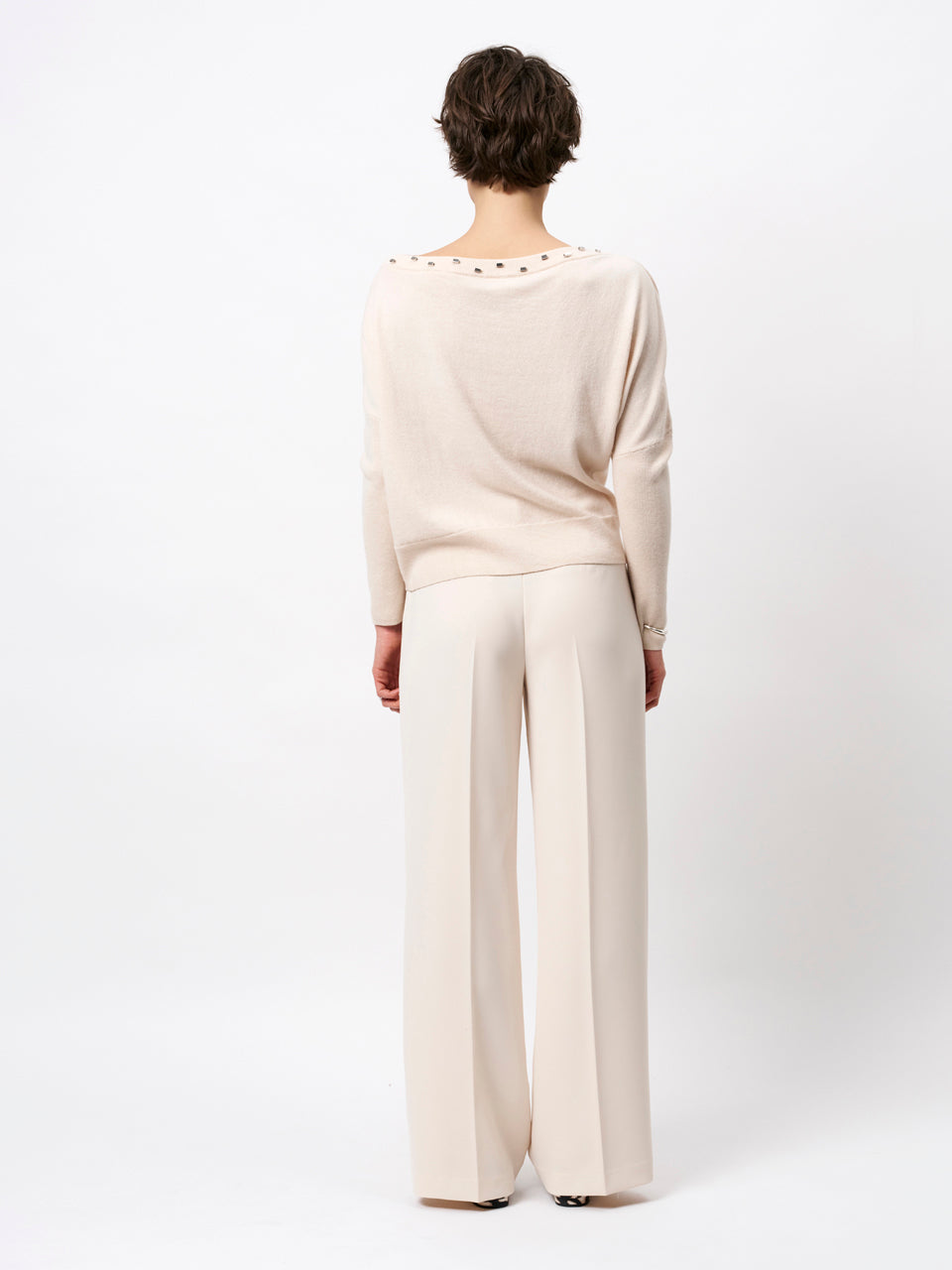 Sweater Off Shoulder Cream