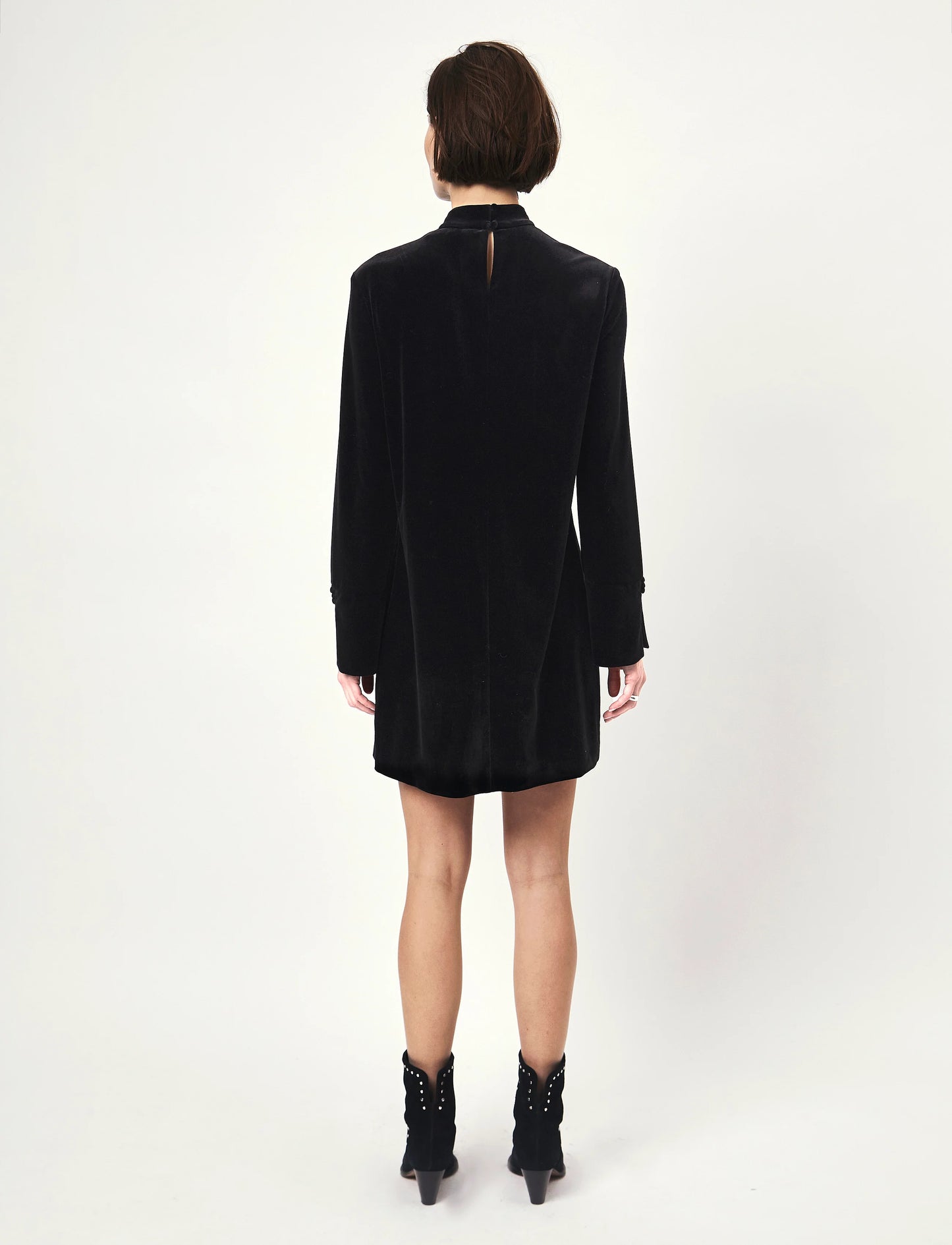 Samtkleid Black