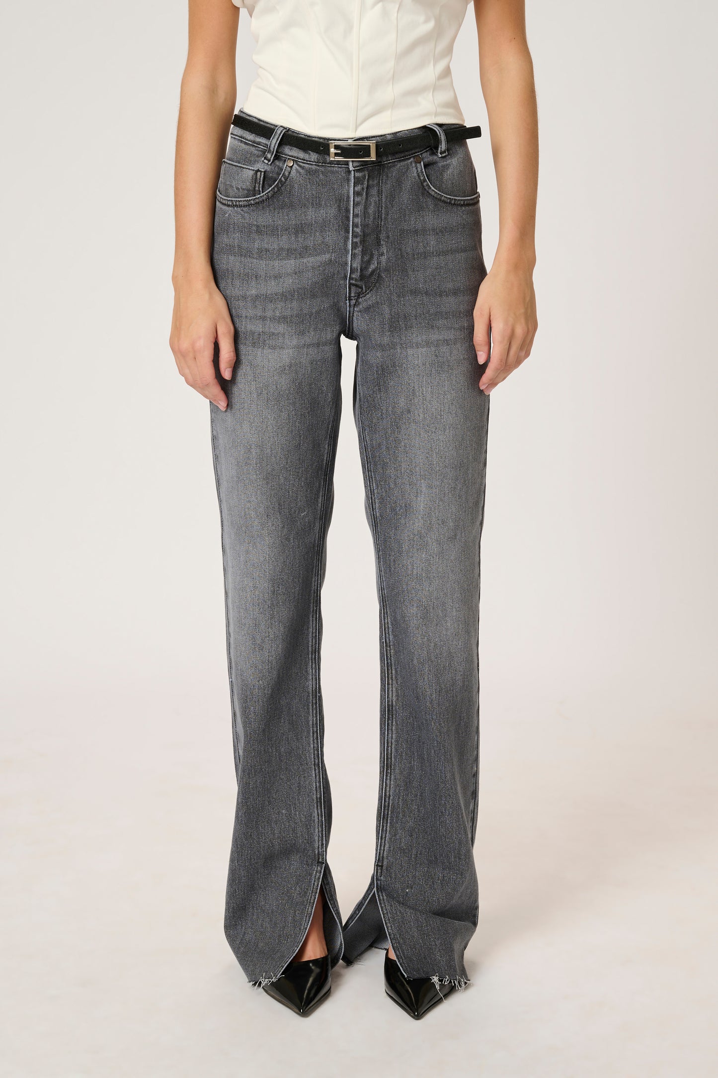 Jeans DaisyMW Slit Dark Grey