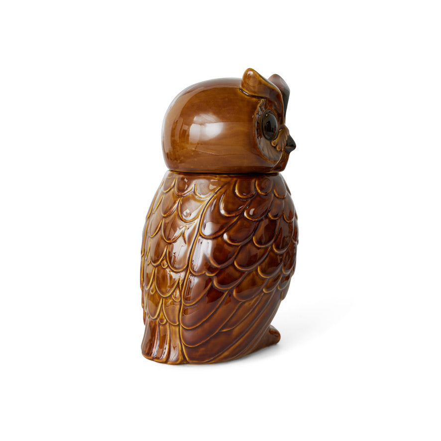 Ceramic Owl Jar Rosted