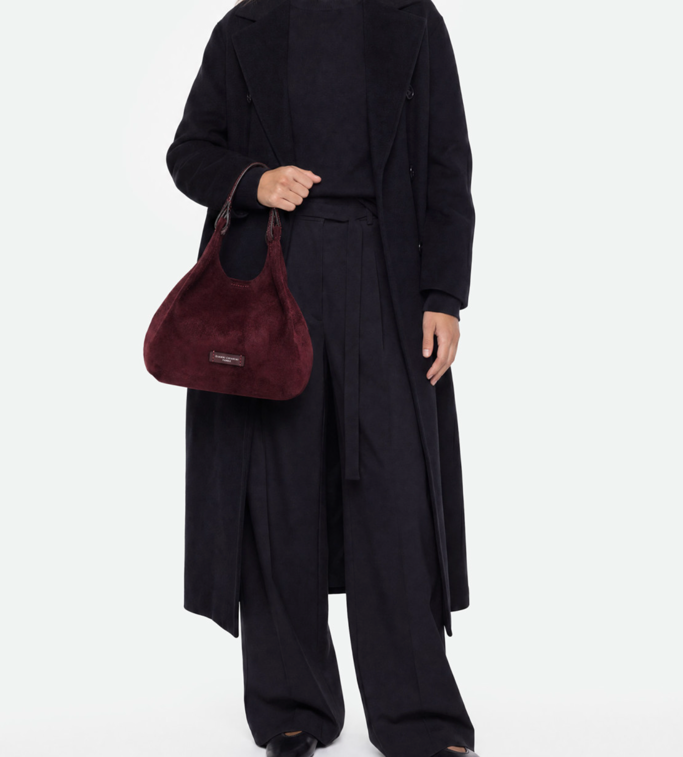 Handtasche Gianni Chiarini DuaGC Midi Suede Amarone