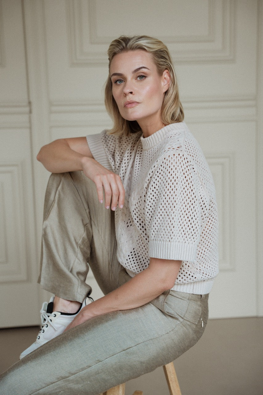 Aimee The Label Hose Yon2 Green Sparkeling