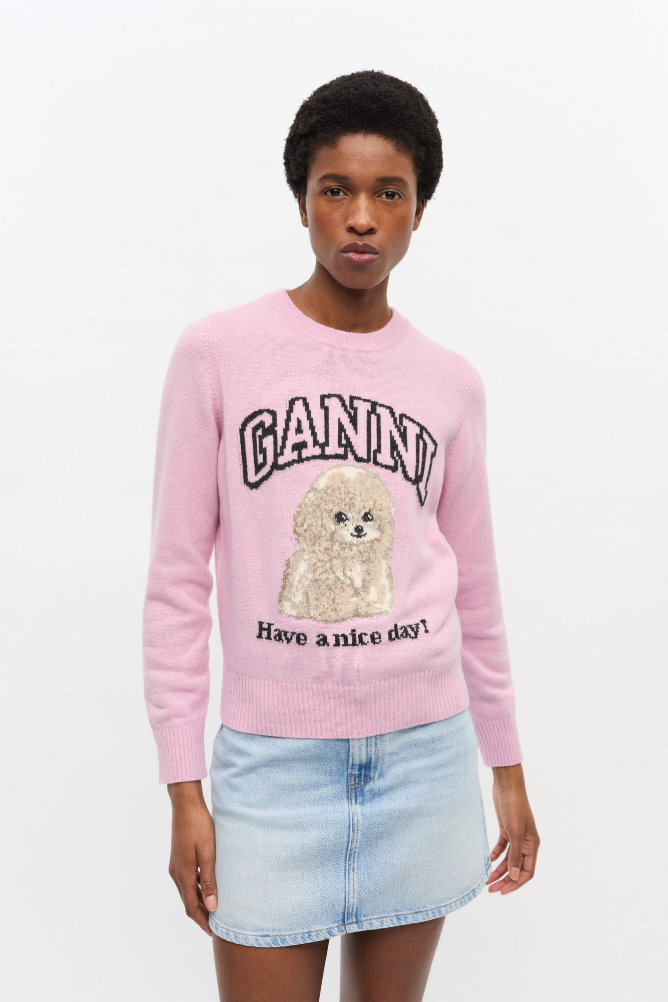 Rosa Poodle-Pullover