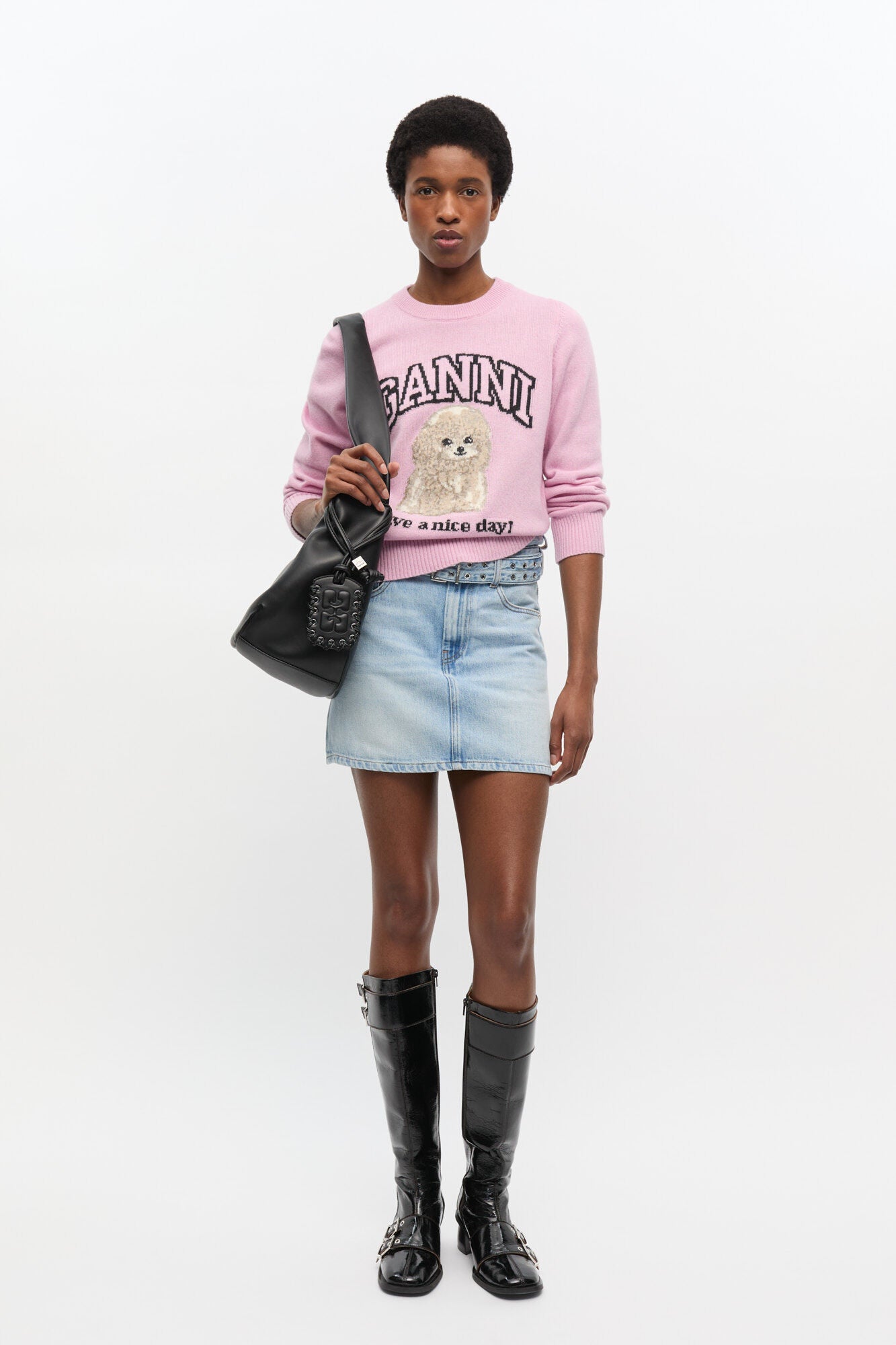 Rosa Poodle-Pullover