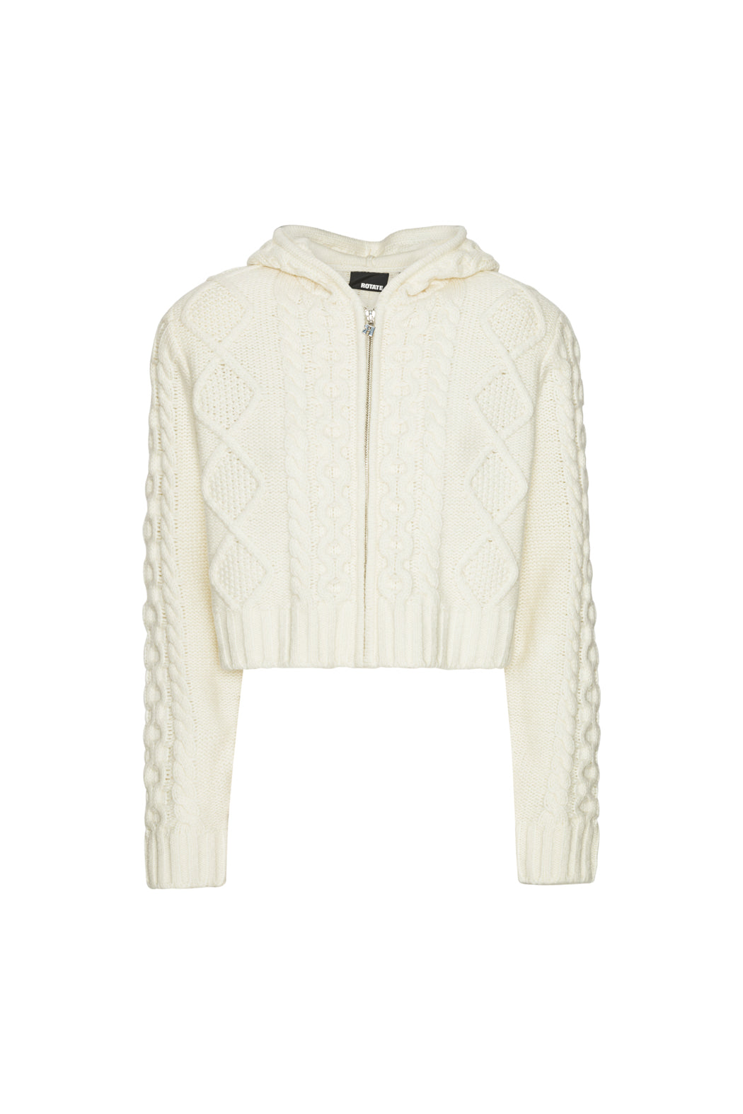 Knit Cable Zip Cardigan