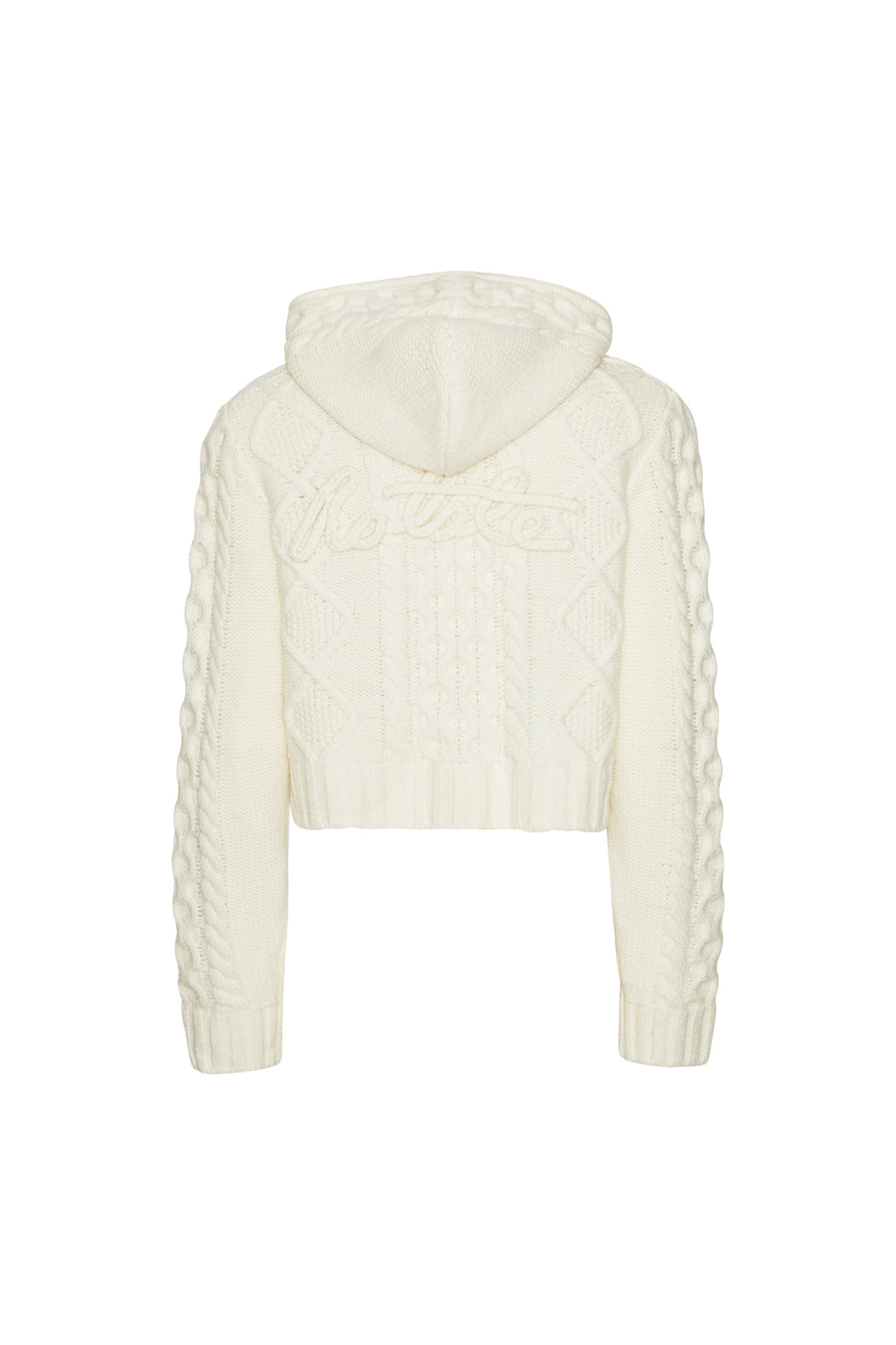 Knit Cable Zip Cardigan