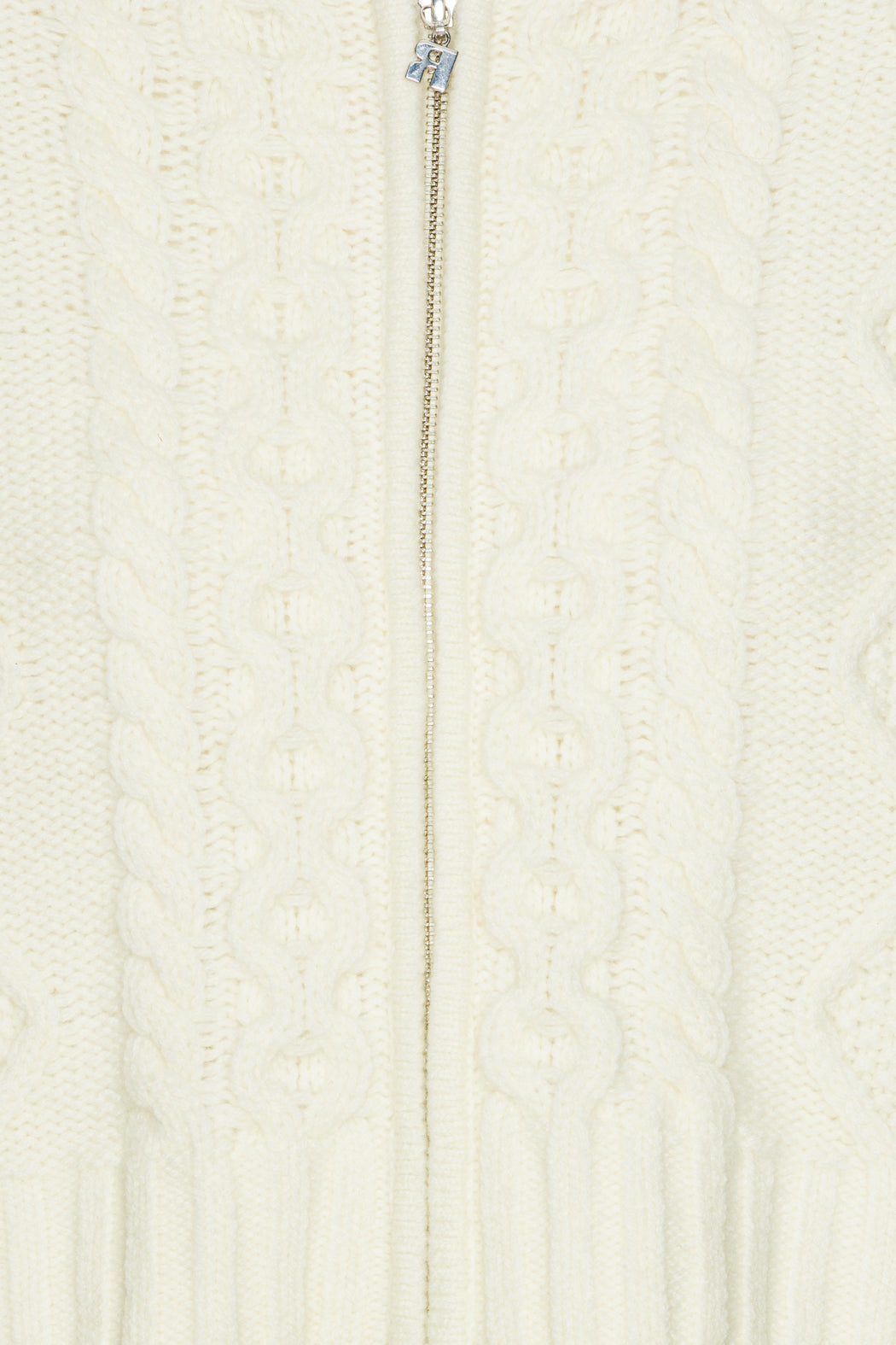 Knit Cable Zip Cardigan