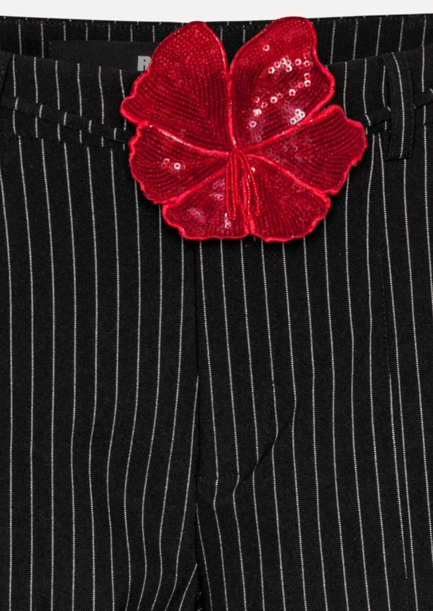 Cargo Pants Black Pinestripe
