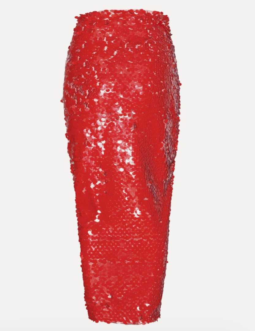 Asymetric Sequin Skirt