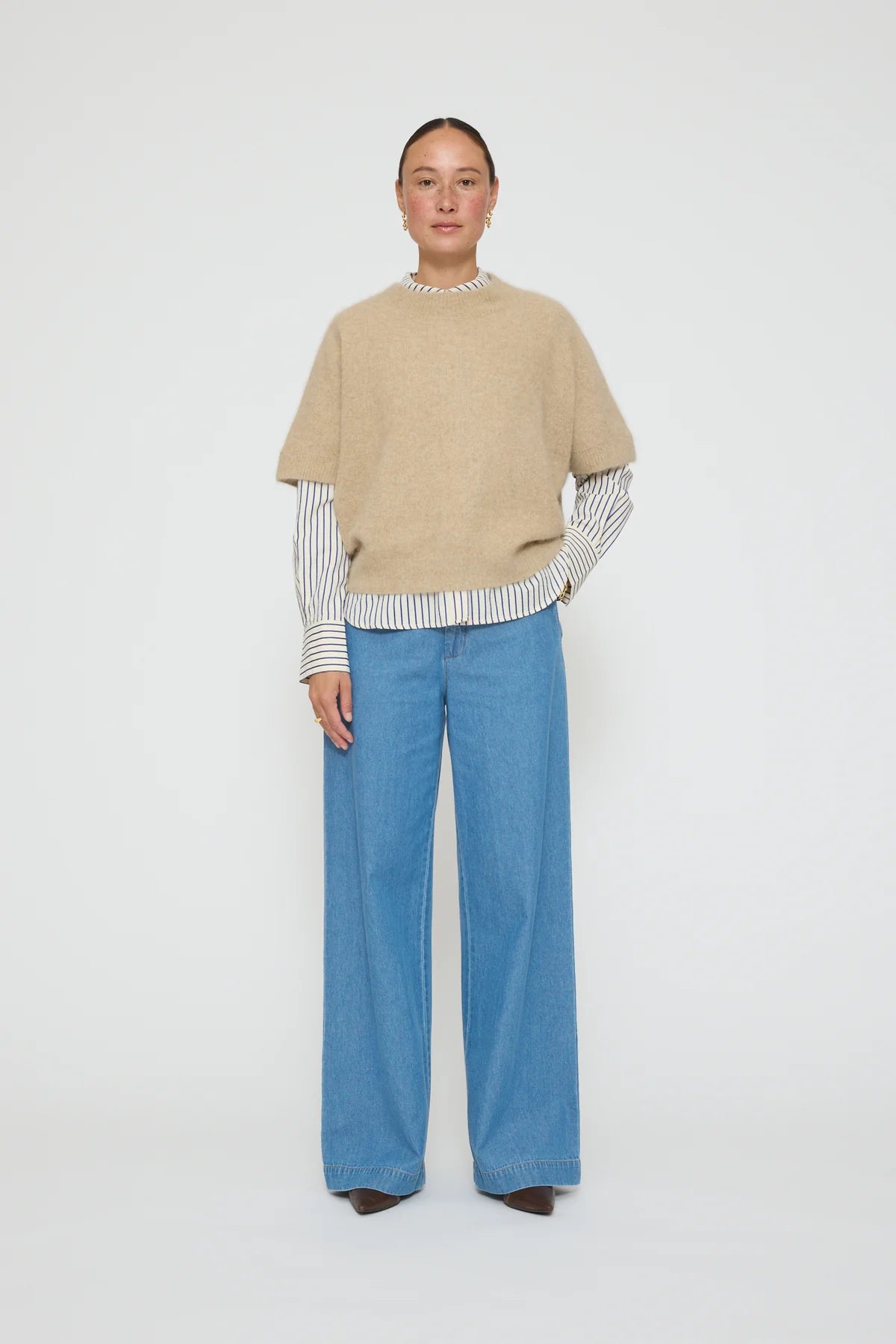 Strickpullover DoannaSA Beige Melange