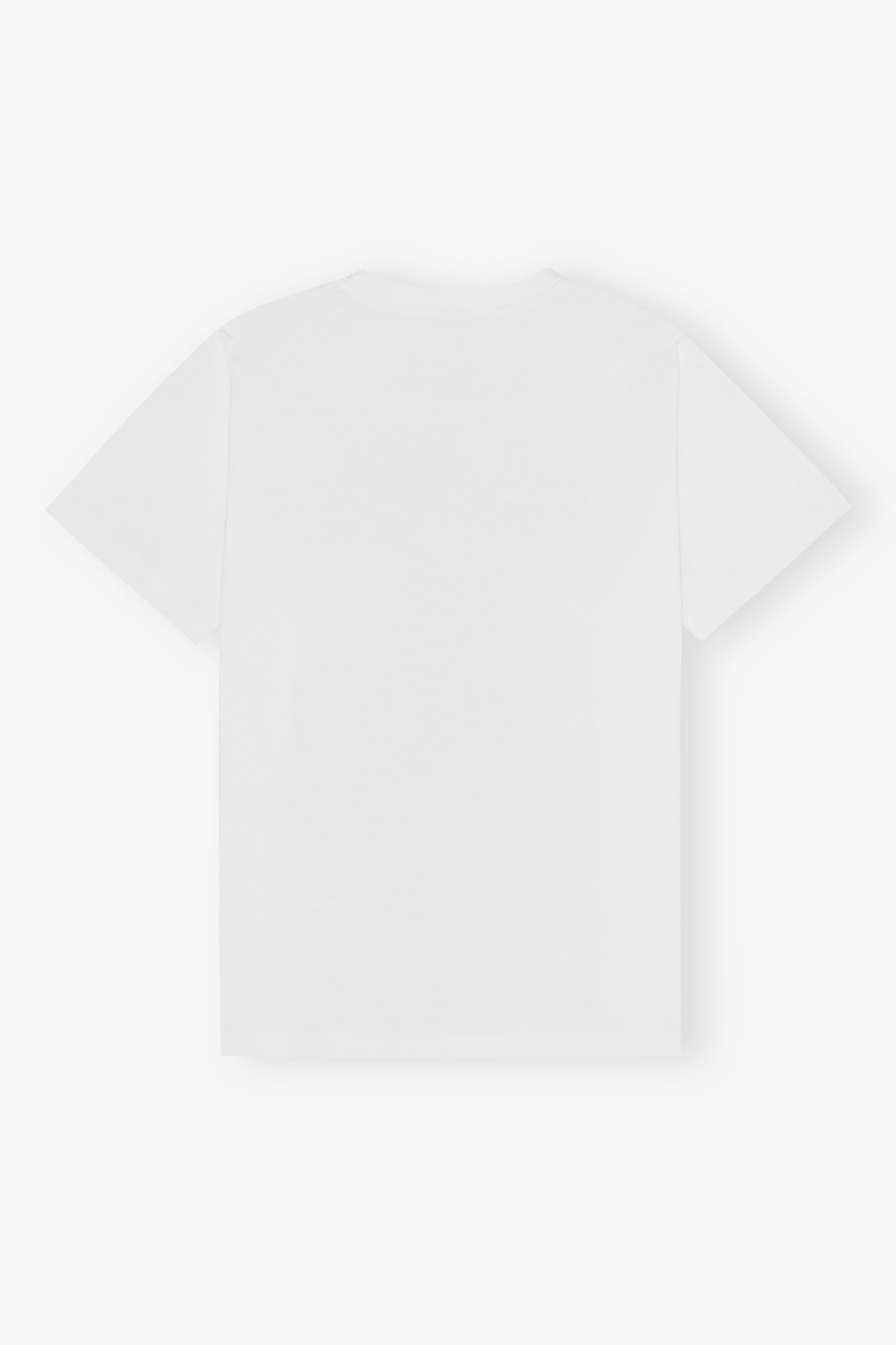 Weißes entspannt geschnittenes Bunny-T-Shirt aus Jersey