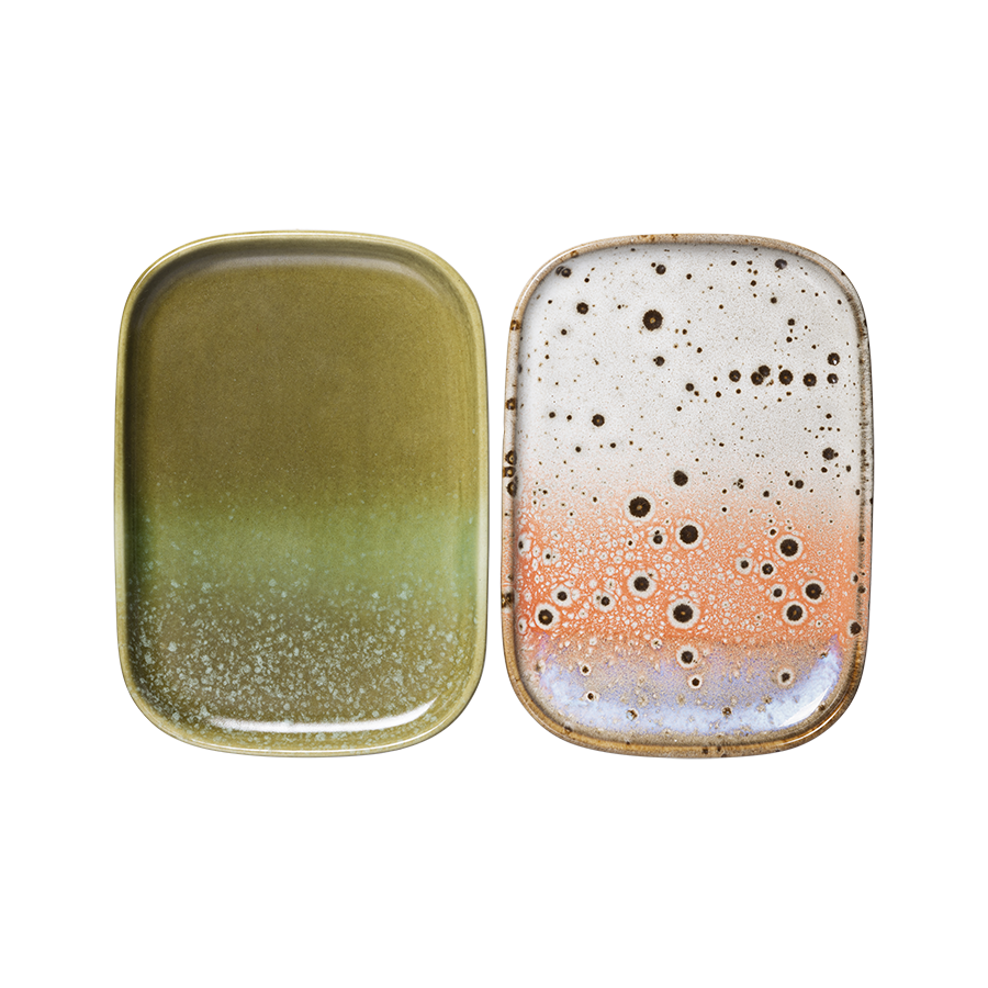 Small Trays 70s Ceramics Atlas 2er Set