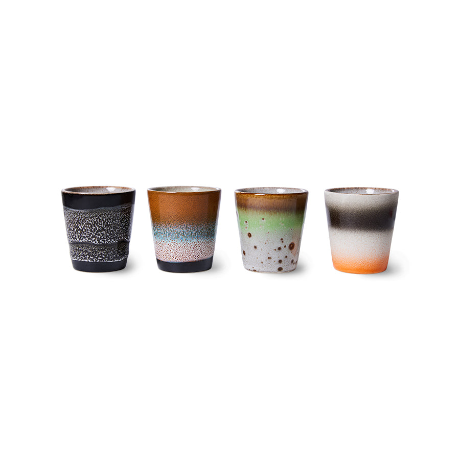Ristretto Mugs 70s Ceramics Good Vibes 4er Set