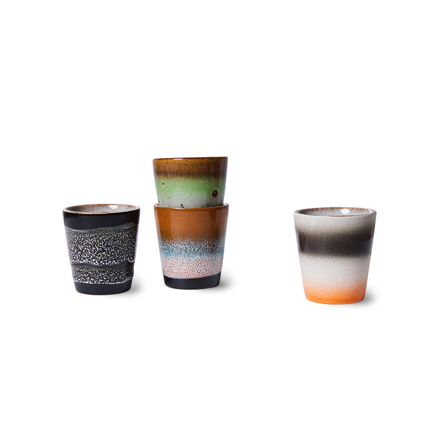Ristretto Mugs 70s Ceramics Good Vibes 4er Set