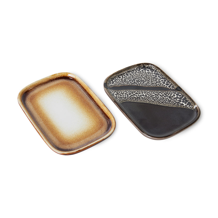 Small Trays 70s Ceramics Mojave 2er Set