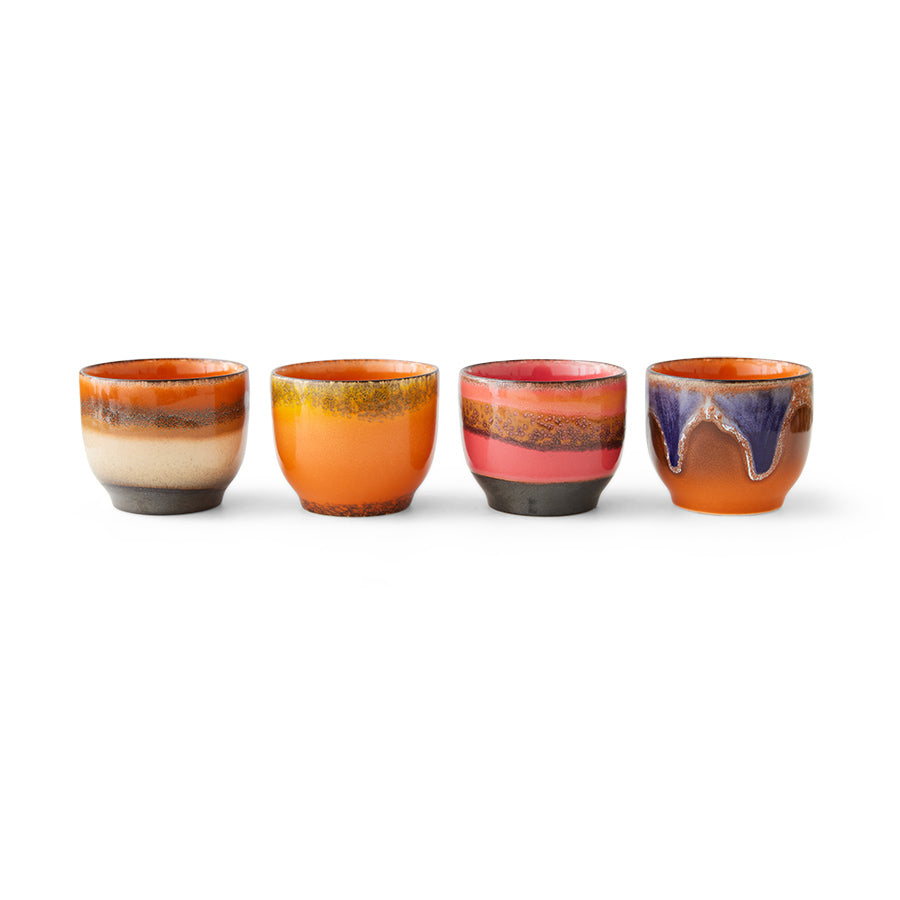 HKLiving Coffee Cups 4er Set Java