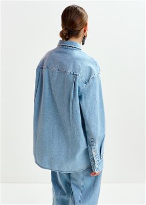 Jeanshemd mit Pailetten