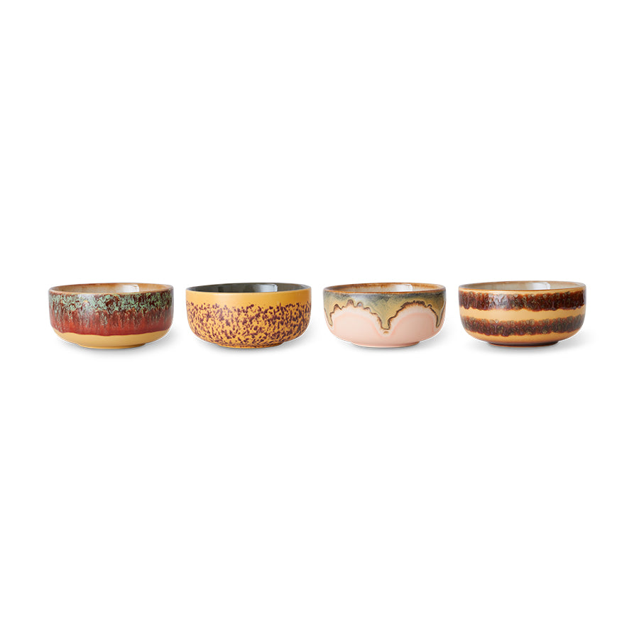 Dessert Bowls 70s Ceramics Habour 4er Set