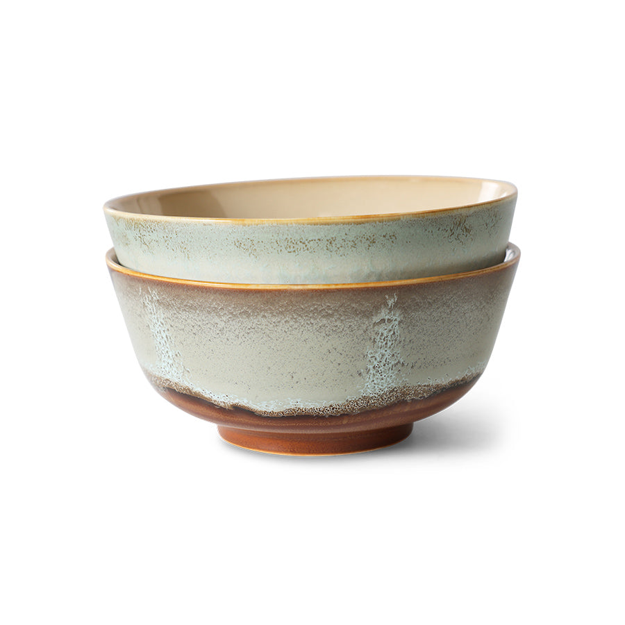 Ramen Bowls 70s Ceramic Verge 2er Set