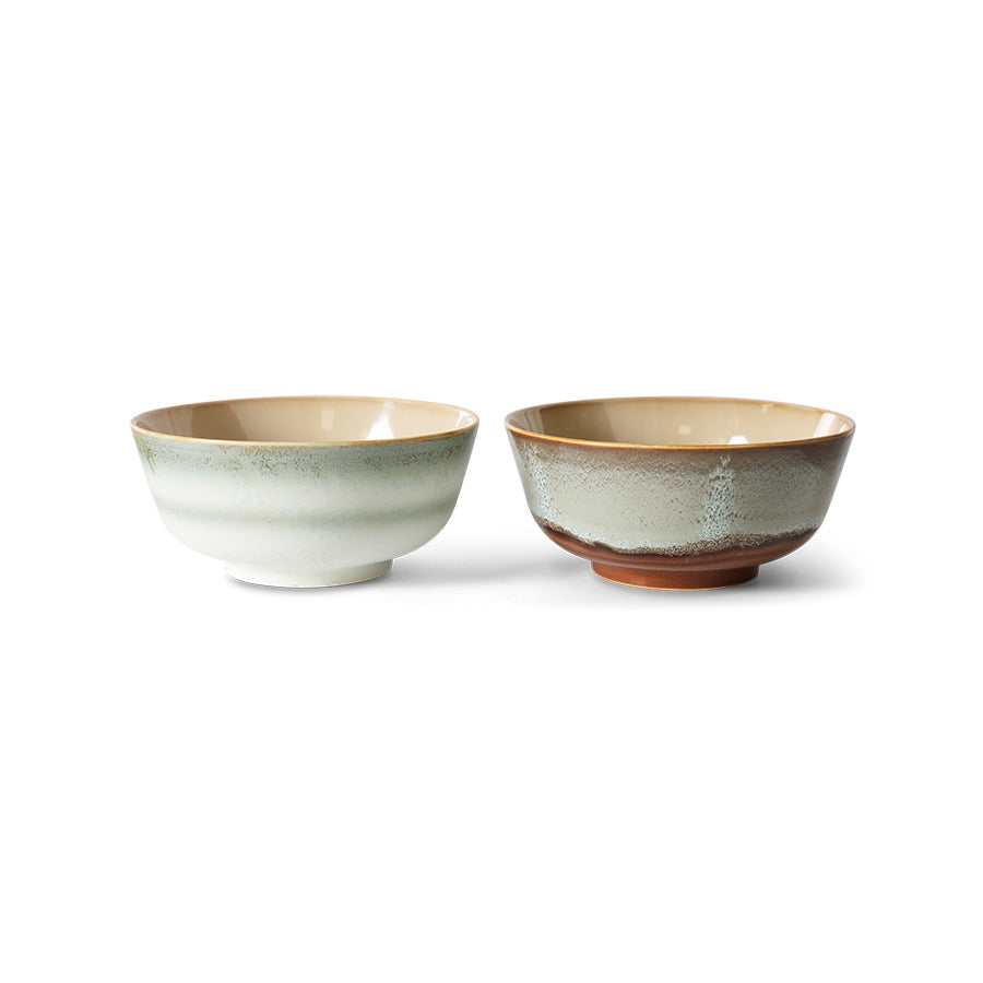 Ramen Bowls 70s Ceramic Verge 2er Set