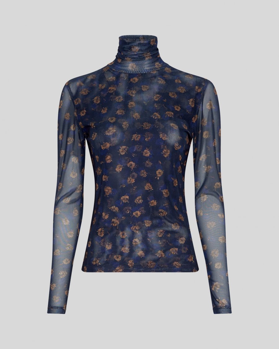 MSCHGinie Mesh Top mit Rollkragen