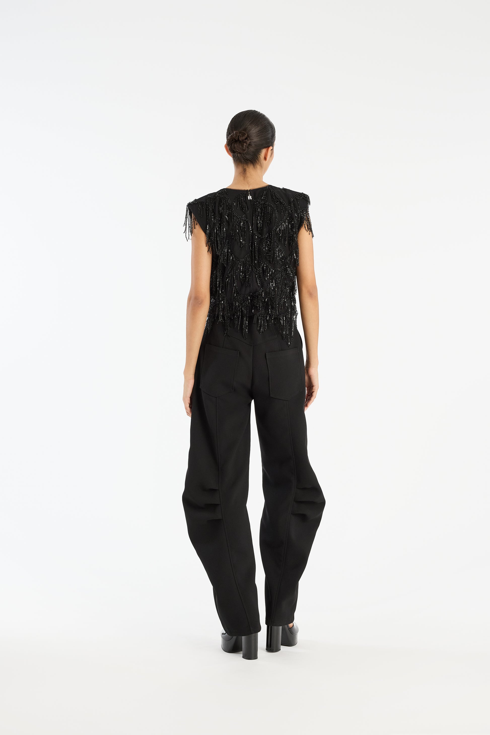 Sequins Sleeveless Top