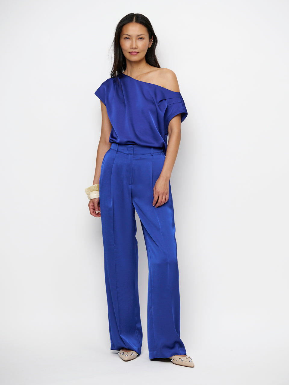 Drapey Cropped  Top Dante6-Roam Blue