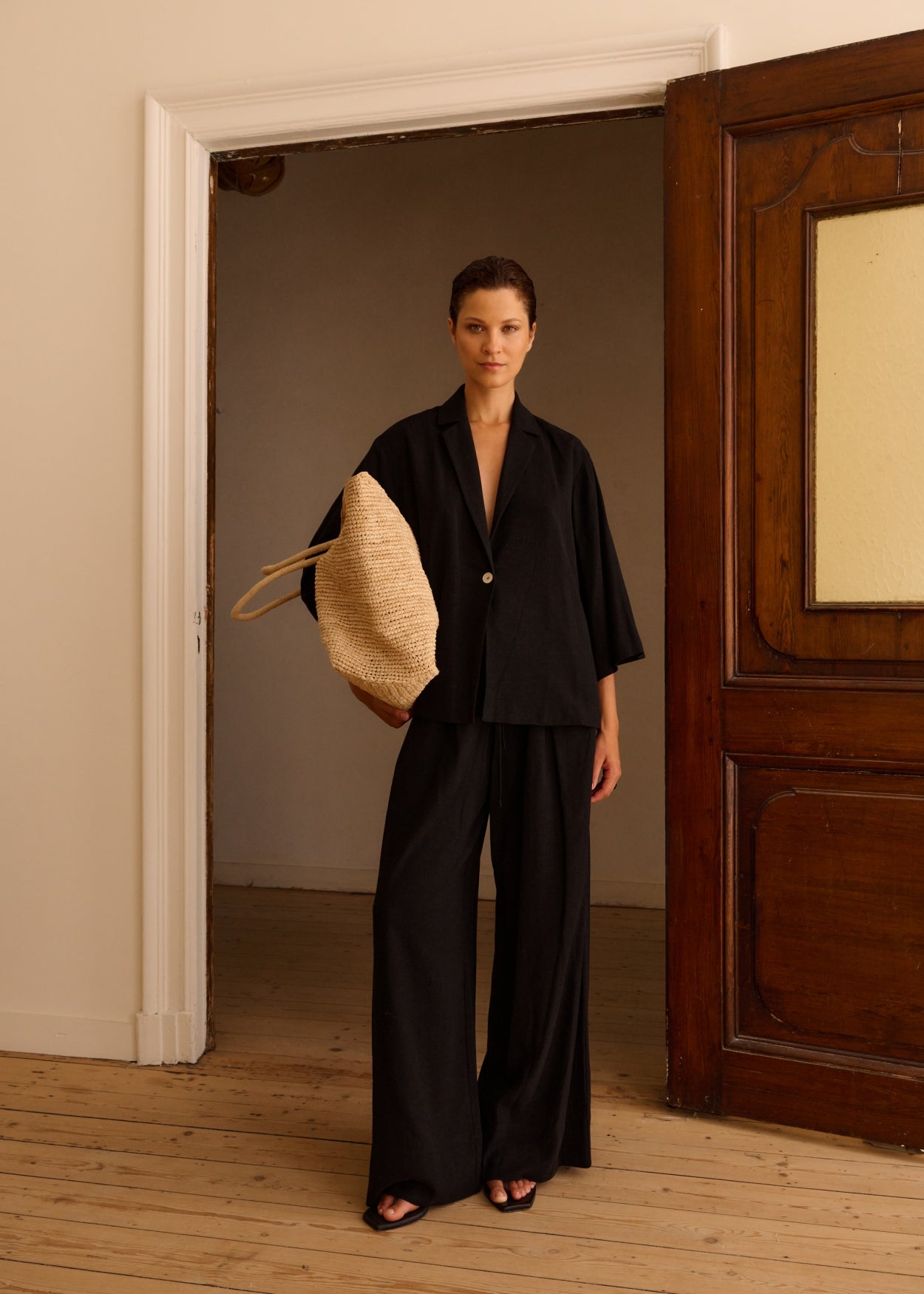 Leinenhose Zadar`CL Black