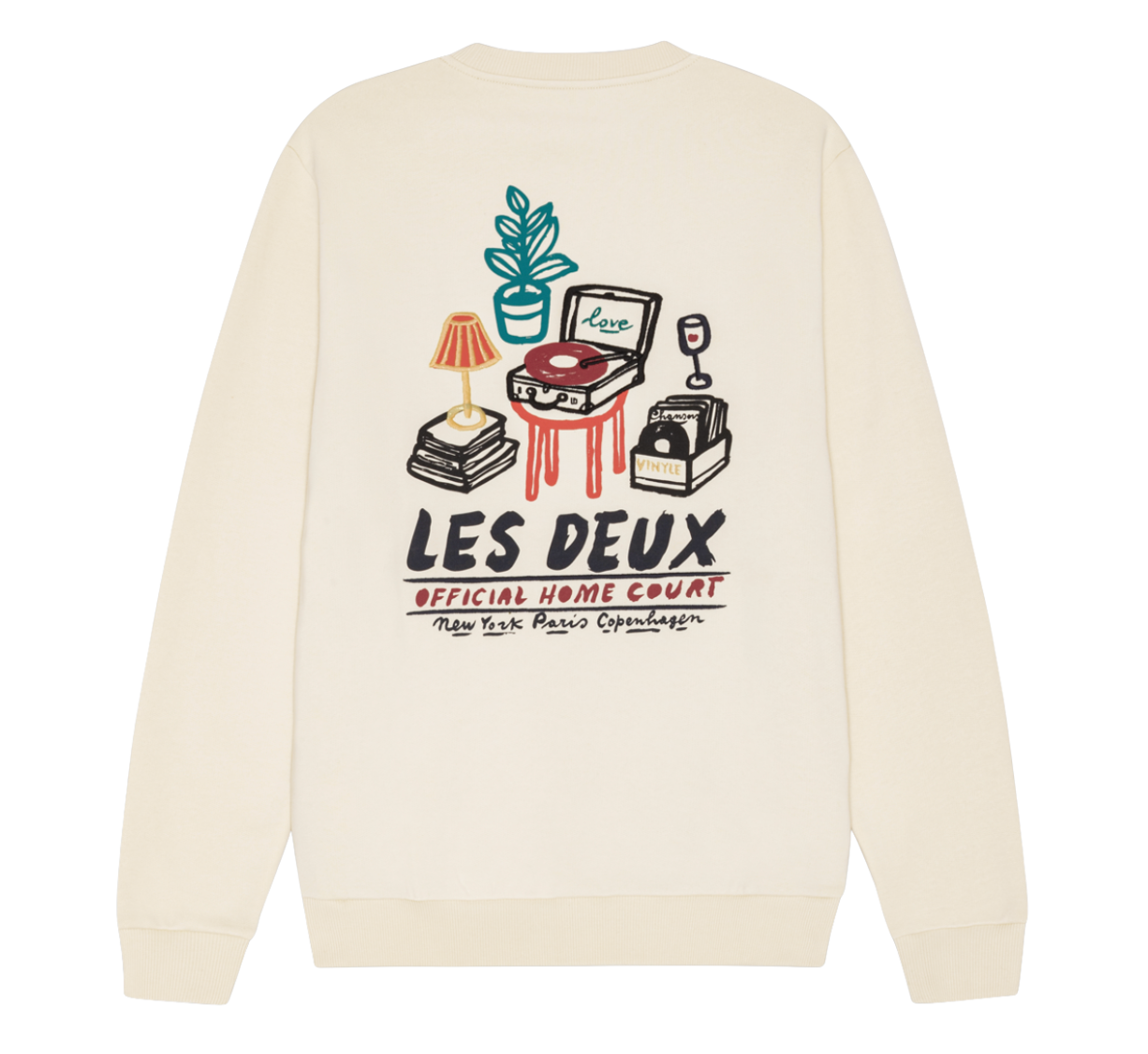 Sweatshirt Les Deux Record Ivory