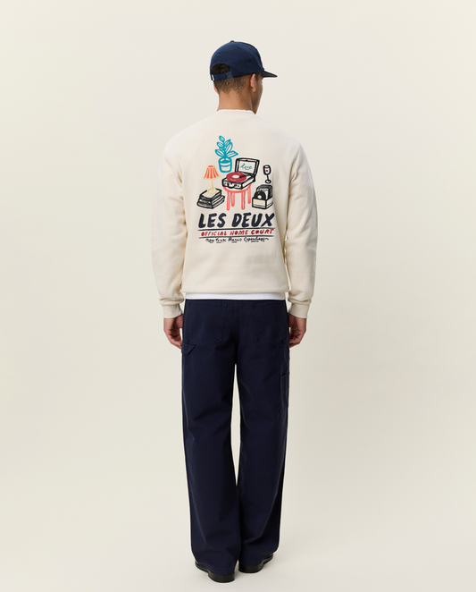 Sweatshirt Les Deux Record Ivory