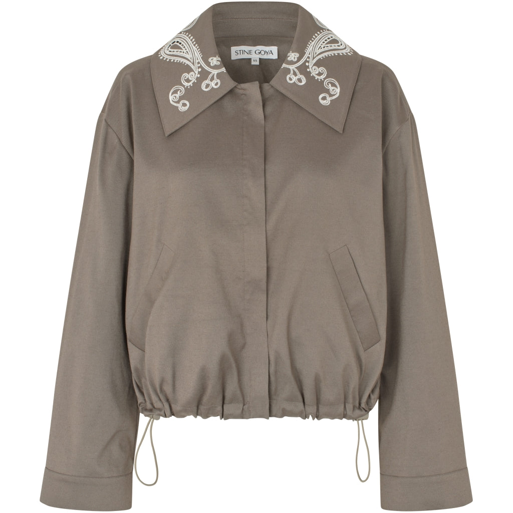 Blouson Eyelet Bomber Cherrys On A Paisley