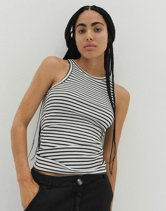 Rib Top Lotus'CL Stripes