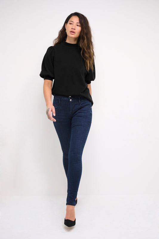 Puff Blouse Black