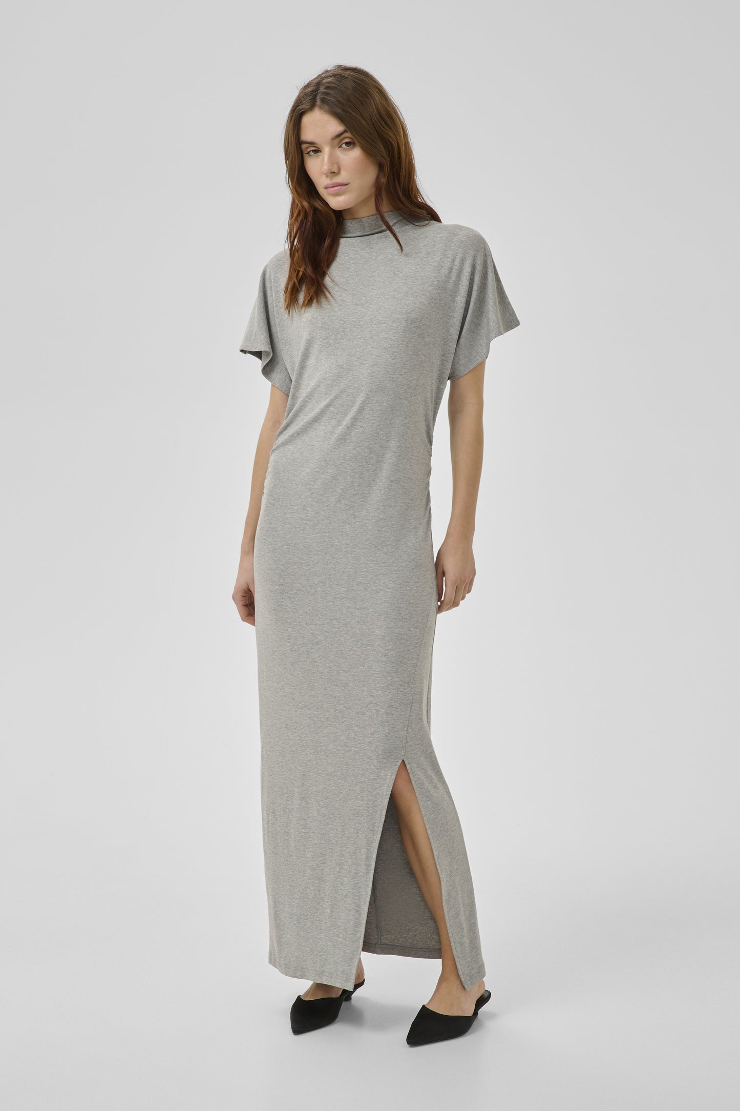 Midi Kleid RoccoMW Grey Melange