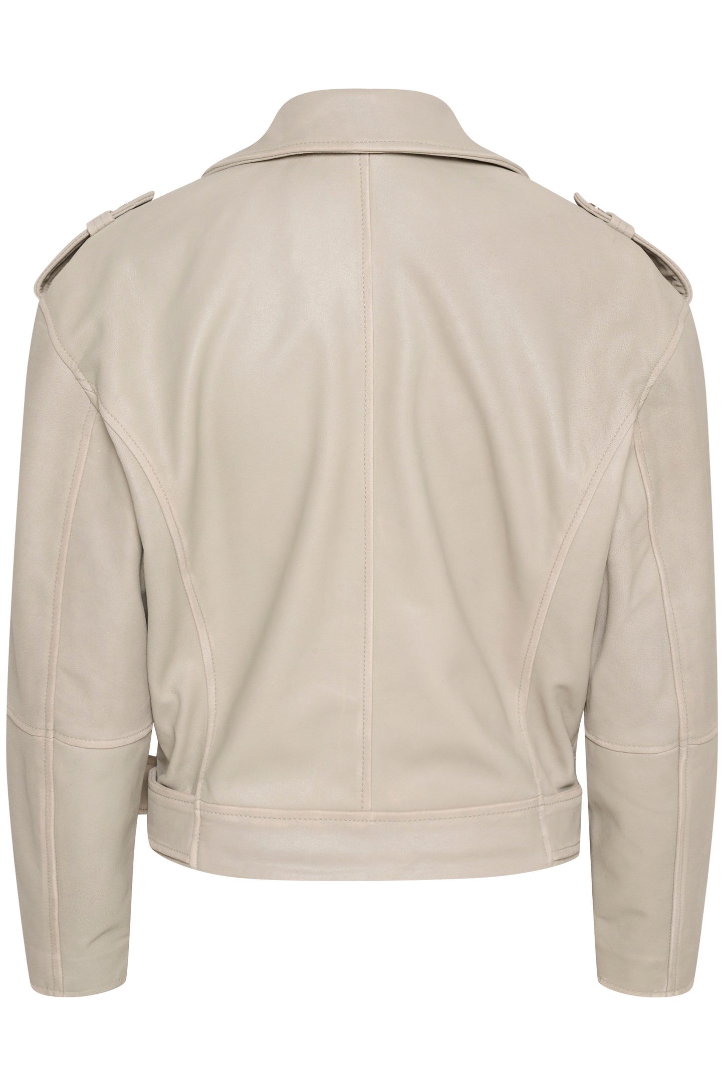 Lederjacke MWGilo White Retro Wash