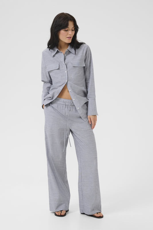 Stoffhose SkyMW Wide Blue Striped
