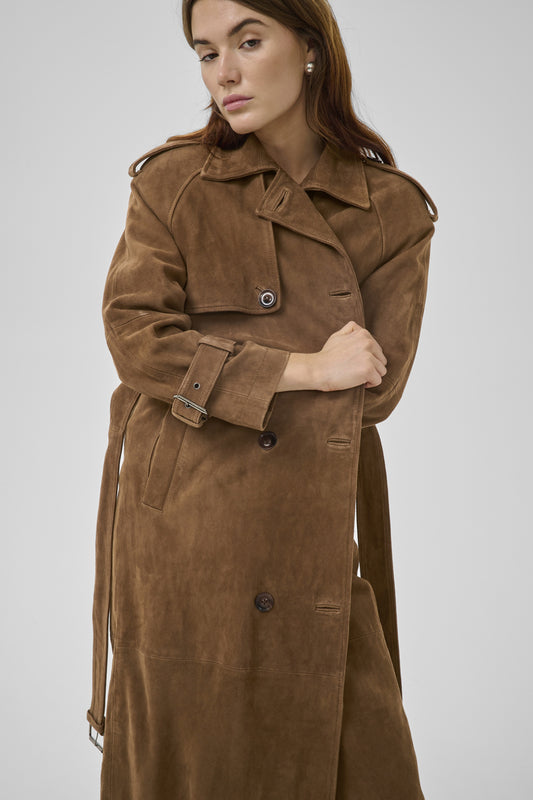 Suede Trenchcoat