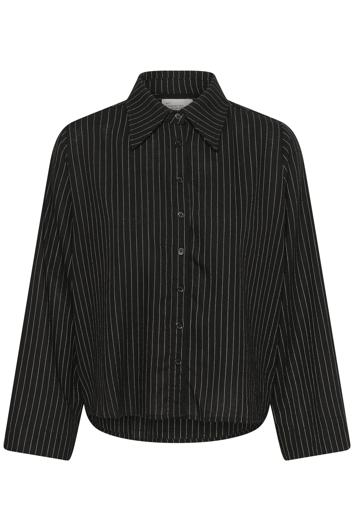 Hemd JeannieMW Black With Oatmeal Stripe