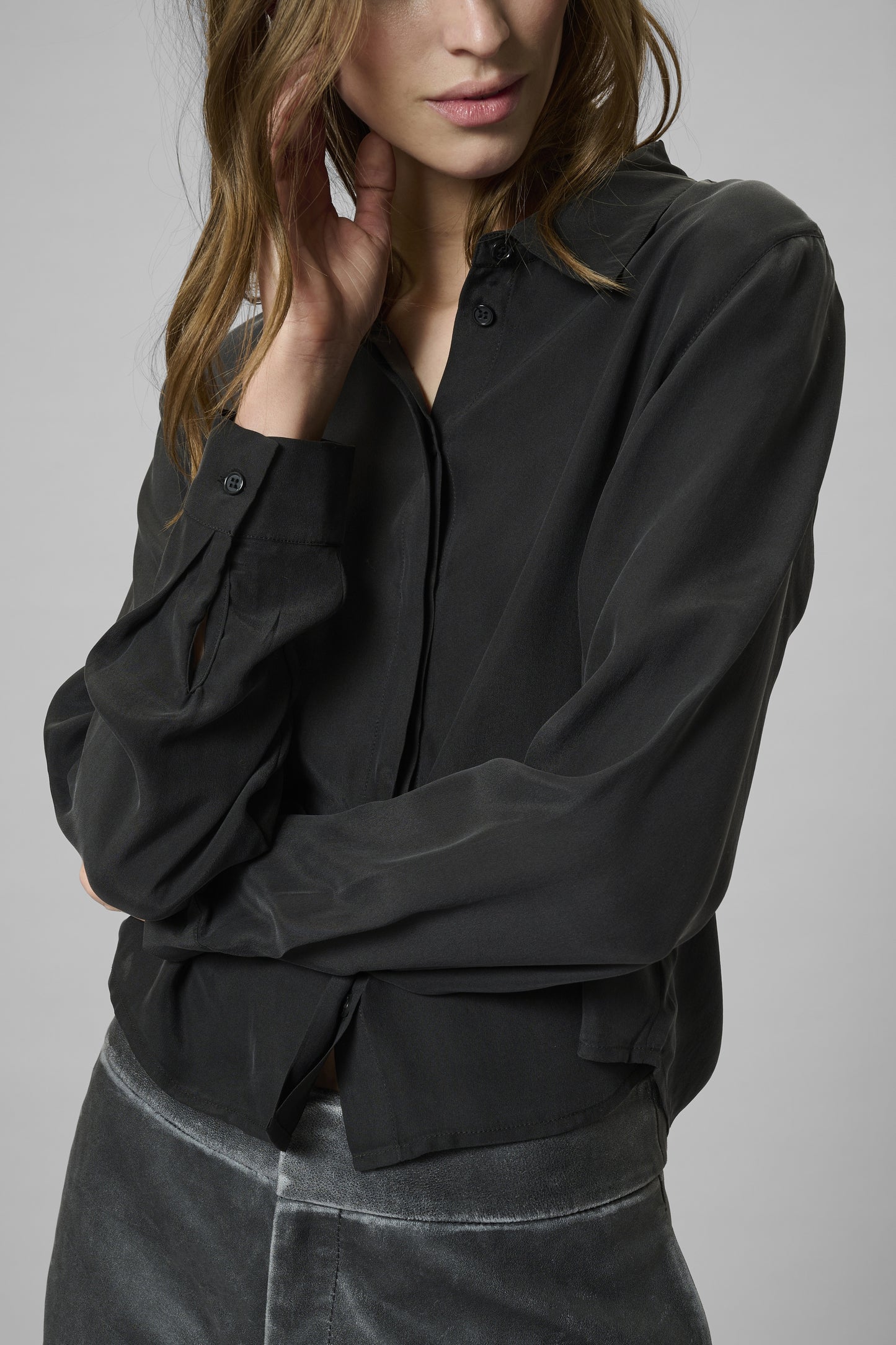 Short Shirt MWSilk Black