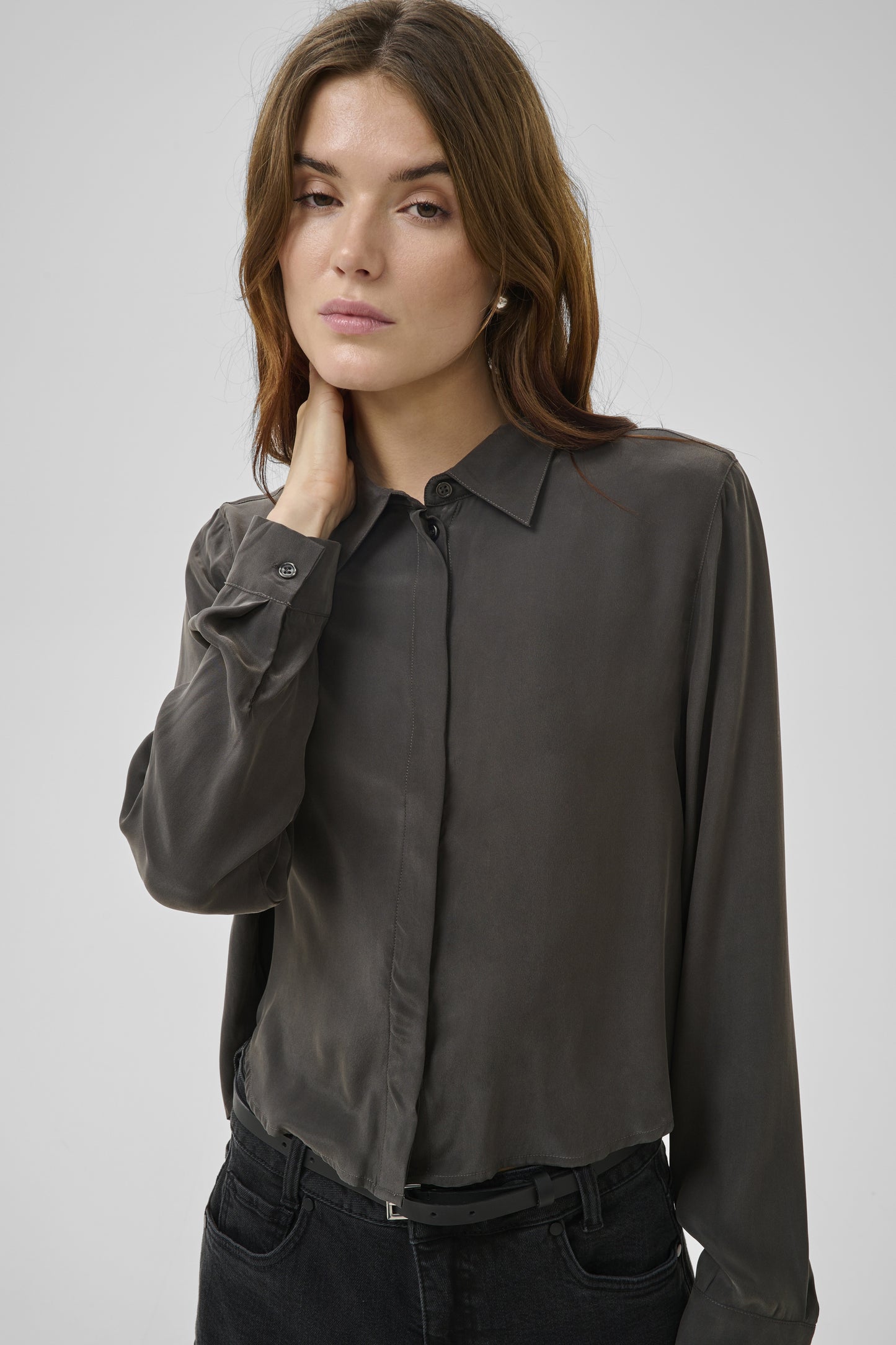Short Shirt MWSilk Dark Shaddow